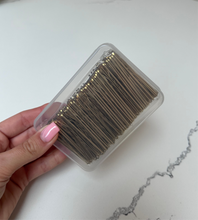 Load image into Gallery viewer, Box of 300 Bobby pin hair clips.